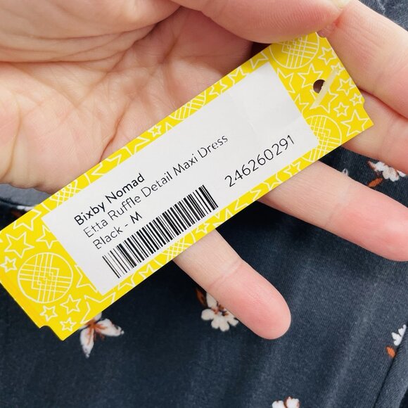 Stitch Fix Bixby Nomad Youth Girls Medium 8-10 Etta Ruffle Detail Maxi Dress - Picture 7 of 8